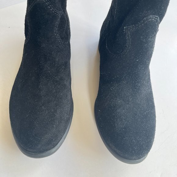 Vince Camuto Fanti‎ Suede Slouch Boot Black Women Size 7M Ankle Booties Shoes - Picture 3 of 7